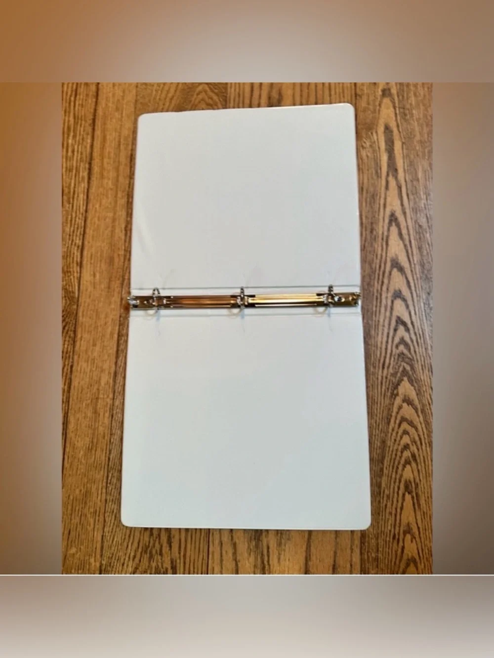 Lot of 3 White 1 inch 3 Ring White View Binders